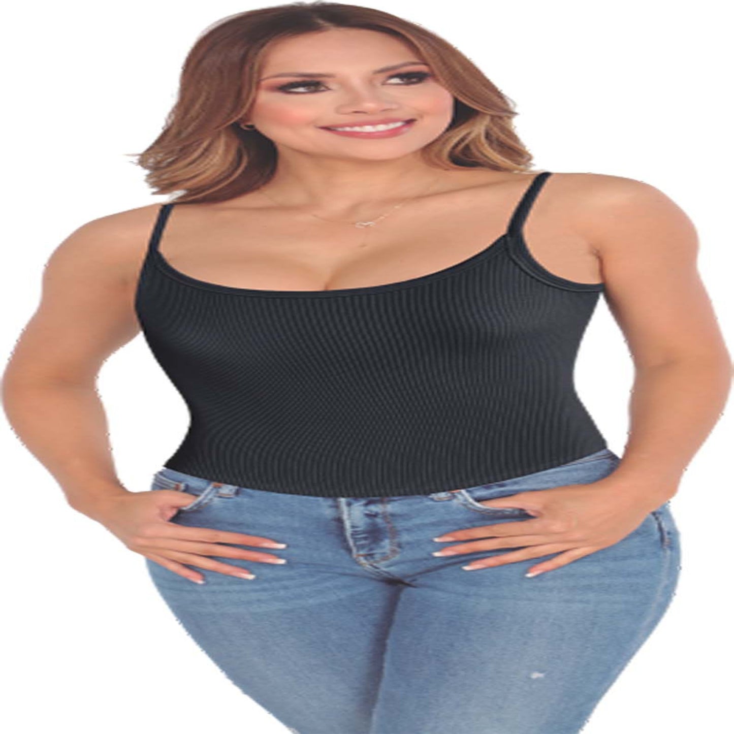 B-130-1  Blusa Tiras  Acanalado