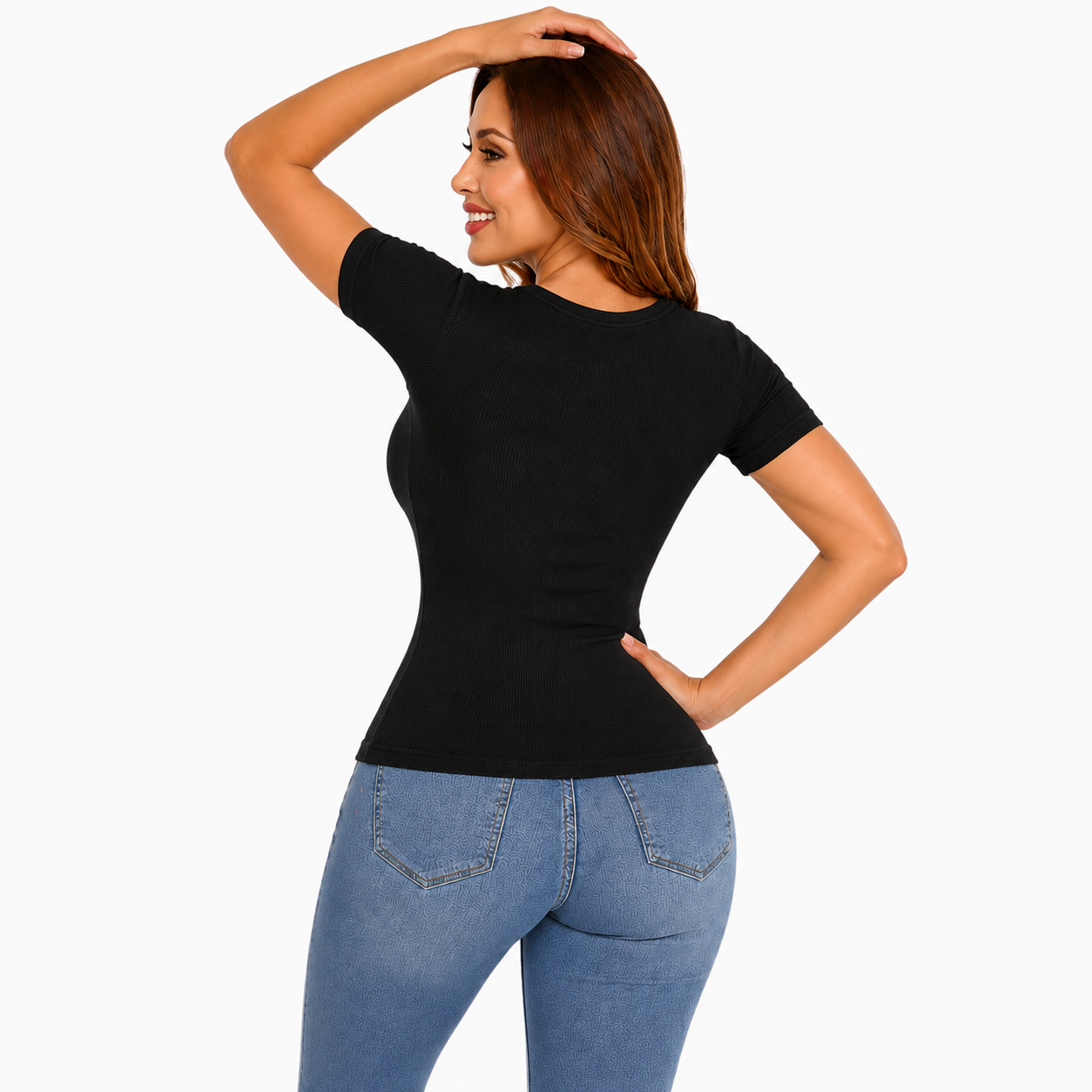 B-130-2	Blusa Manga corta Acanalado