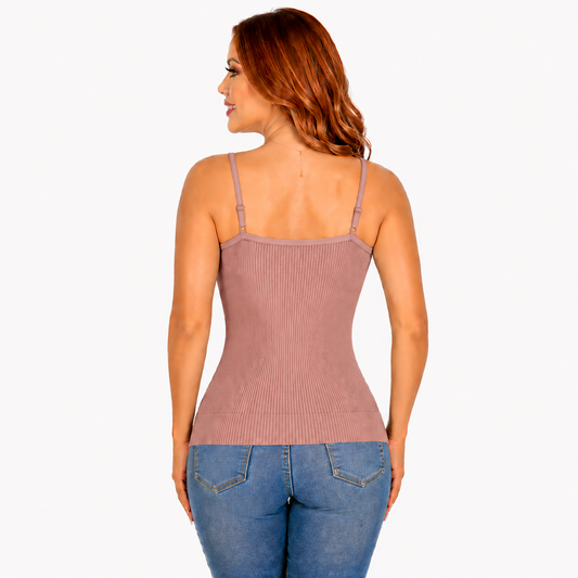 B-130-1  Blusa de Tiras Acanalado
