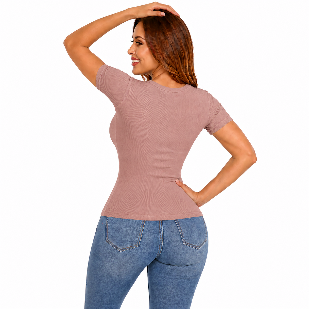 B-130-2	Blusa Manga corta Acanalado