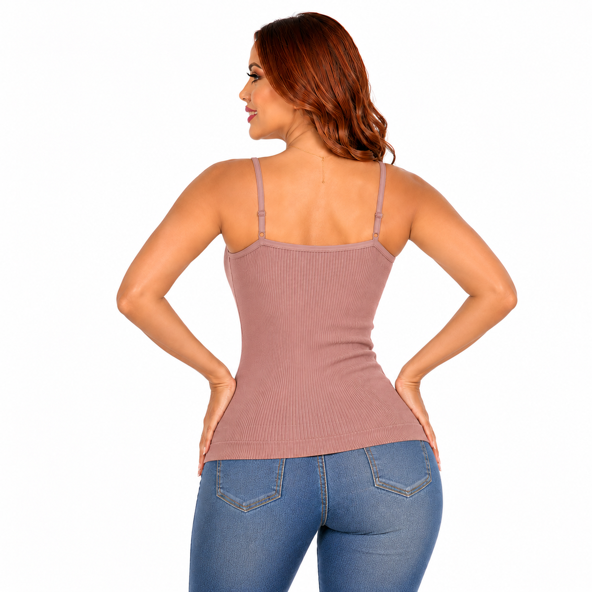 B-130-1  Blusa de Tiras Acanalado