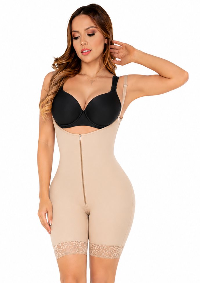 F-108 Faja Cremallera Ajuste Perfecto Frontal