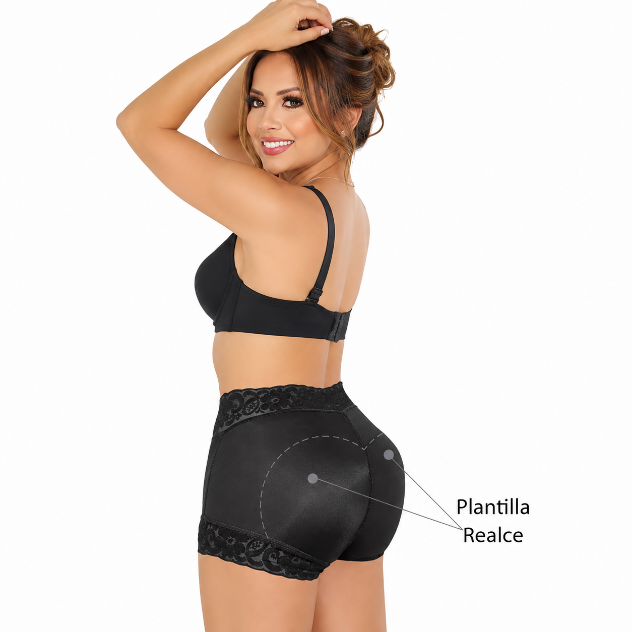 S-143  Short Push-Up con Plantilla de Nalga