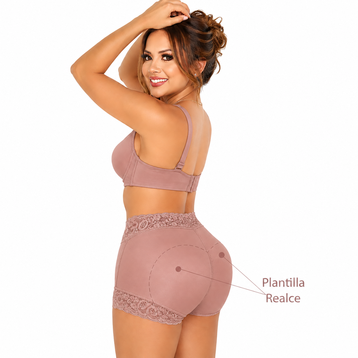 S-143  Short Push-Up con Plantilla de Nalga